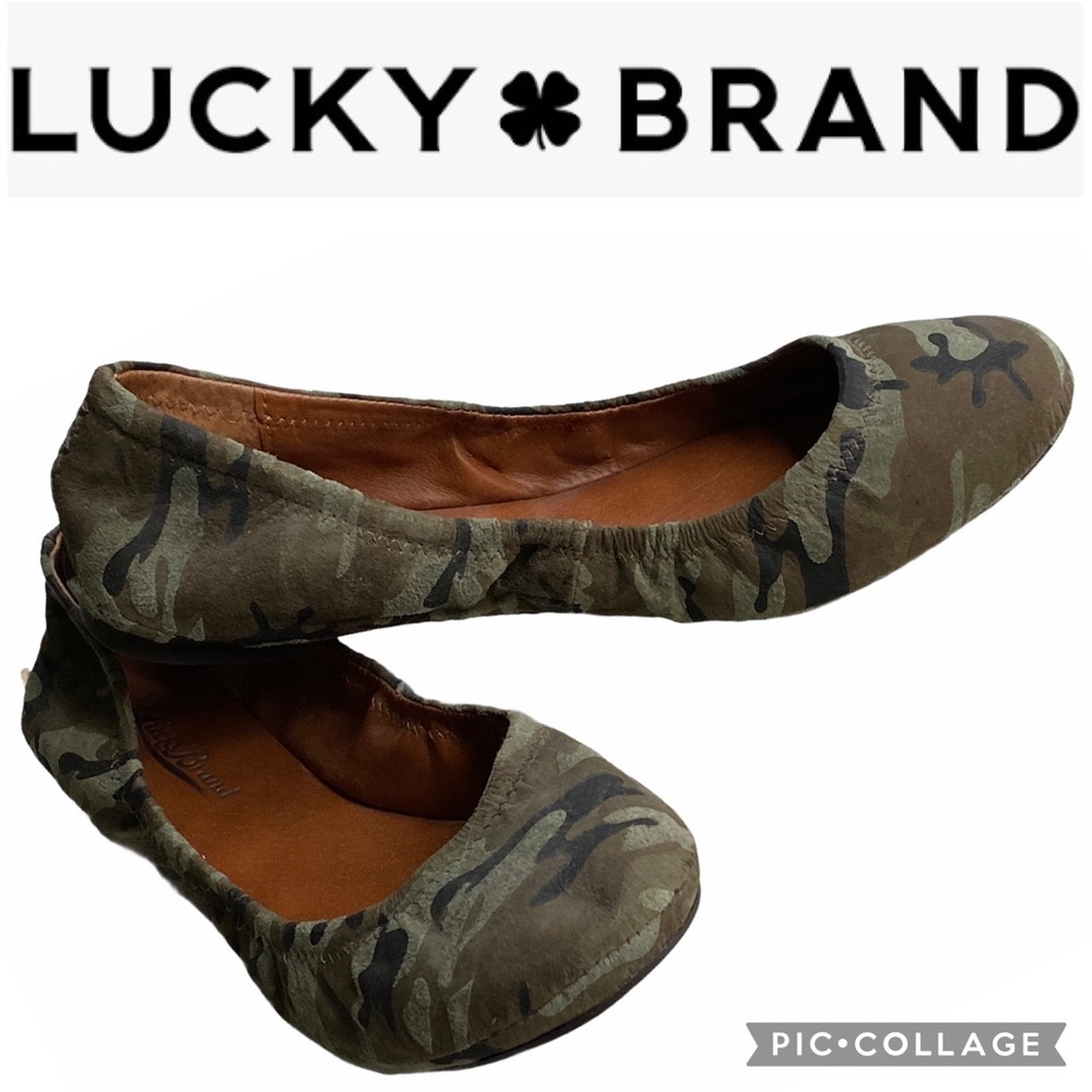 NWOT LUCKY BRAND Cutest Camo Ballet Flats
